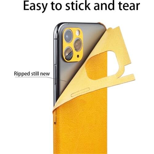 Microfiber Leather Sticker Back Film Matte Film For iPhone 12 Pro Max Mini Decal 11 Pro Max Adhesive Skin Paster Rear Wrap Films