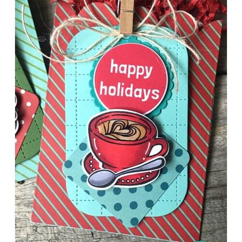 Box Tag Edge Frame Metal Cutting Dies Stencil for Scrapbooking Photo Album Embossing Paper Cards Making Decorative Crafts Tool