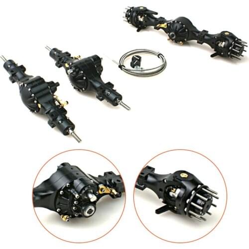 LESU 1/14 Metal 6X6 Front Rear Axle Differential Lock For RC Tractor Truck Tmy TH02061-SMT3