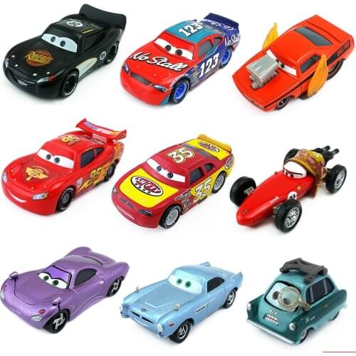 Disney Pixar Cars 2 & 3 McQueen Sheriff 1:55 Die-cast Metal Alloy Model Toy Car Boys Kids Birthday Christmas Gift For Children