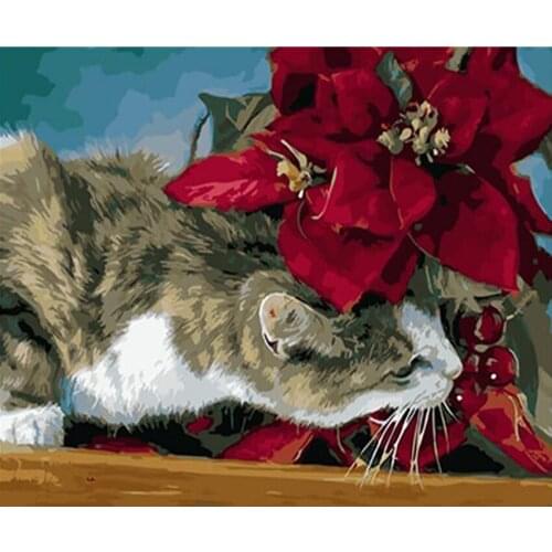 L8978 11CT/14CT/18CT/25CT/28CT oil scenery patterns Counted Cross Stitch DIY Cross Stitch Kits Embroidery Needlework Sets