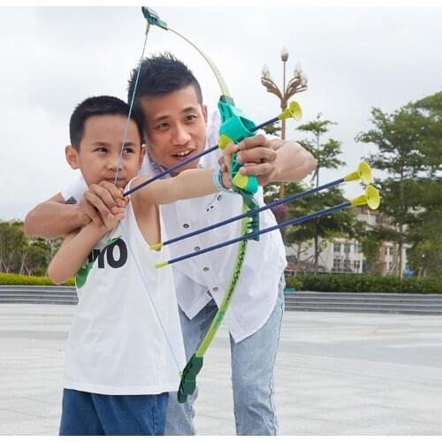 Bow Arrow Set 1 Set Durable Adjustable Kids Outdoor Bow Arrow Kit Entertainment Sports Remote Shooting Toy for Archery