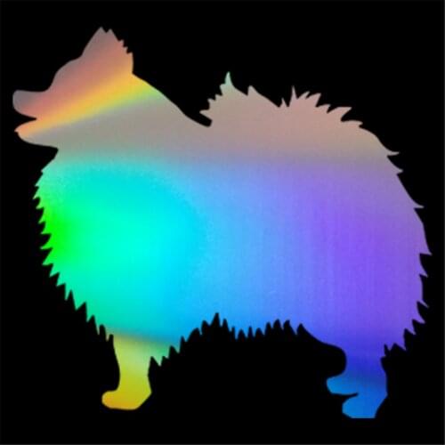 Pomeranian Dog Window Door Car Sticker Wall Home Glass Laptop Auto Truck