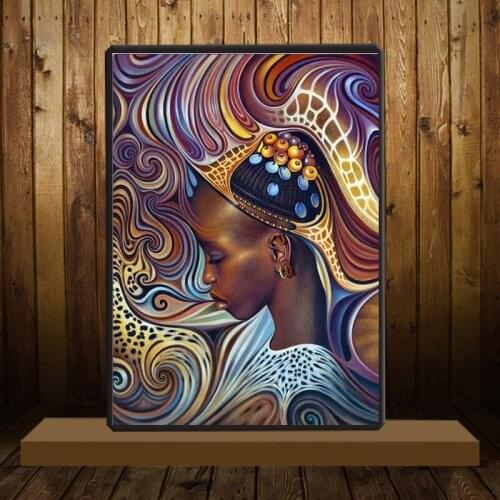 New 5D DIY Diamond Painting Embroidery South African Girl Full Square Diamond Portrait Rhinestone Cross Stitch Home Decoration