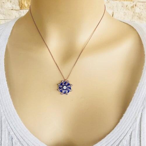 O Daisy 925 Sterling Silver Necklace Women Girls Gift Jewelry Accessories Fashion Handmade Elegant Chain