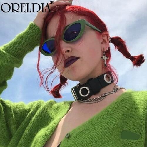 Punk Cat Eye Sunglasses 2021 Women Punk Retro Sun Glasses Colorful Eyewear Lady Luxury Brand Design Eyewear Eyeglasses UV400