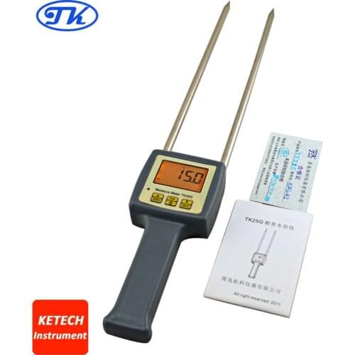 Portable Digital Grains Moisture Meter For Barley, Corn,Hay,Oats,Rapeseed,Rough Rice,Sorghum,Soybeans and Wheat TK25G