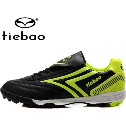 TIEBAO Professional Men Women Football Boots Outdoor Soccer Shoes TF Turf Rubber Sole Athletic Ttaining Shoes Parent-Kid Shoes