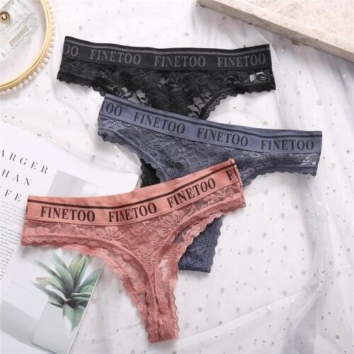Letter Panties Women Sexy Lace G-String Thong Girls Soft Breathable Briefs Lingerie Thongs Female Underwear Underpants M-XL