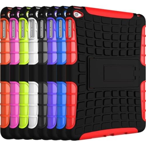 Silicone tablet Case For Apple iPad Mini 4 Case Back Cover Combo Armor Strong Protective Shockproof Cover for mini 4 iPad Case
