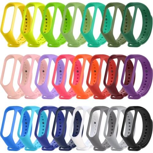 For Xiaomi Mi Band 5 Wrist Band Bracelet Replacement Soft Silicone Strap For Mi Band 5 Accessories