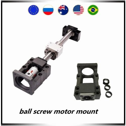 Steel Step servo motor Brackets HM15-80 HM15-86 motor mount for ball screw SFU2005 80 86 servo stepper motor