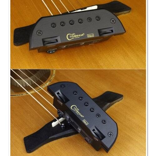 TYLANH skysonic PRO-1 endpin jack Shock-adsorbing foam lines the inside edges of both mounting brackets guitar pick holder