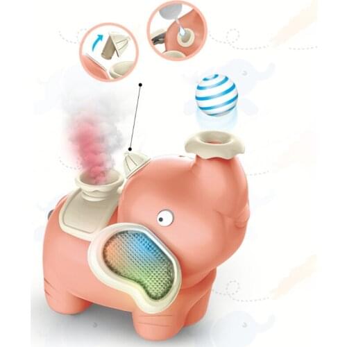 1Set Electric Baby Car Elephant Toy Birthday Gift Smart Sensor Play Vehicle Musical Toy Car with Flash Lights Kid’s Gift