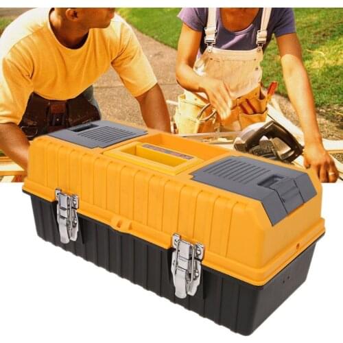 17\" Large Plastic Tool Box 3 Layer Storage Hardware Toolbox Home Multifunction Car Repair Container Case Dropshipping