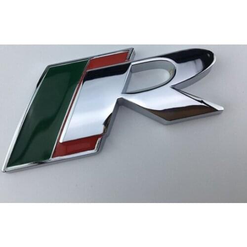 3D XF XE XJL R Metal Standard Car Trunk Emblems Badge Decal Sticker Car Accessories