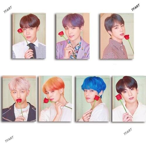 5d Kpop Diamond Painting Korean Idol Groups with Full Drill Embroidery Mosaic Cross Stitch Boys Love for Yourself