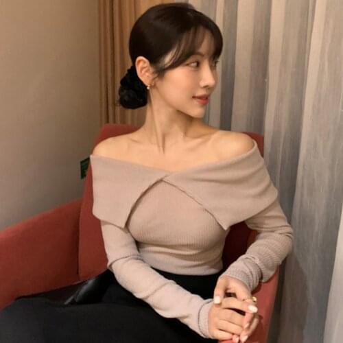 Женские пуловеры с открытыми плечами Asapgot China At AliExpress