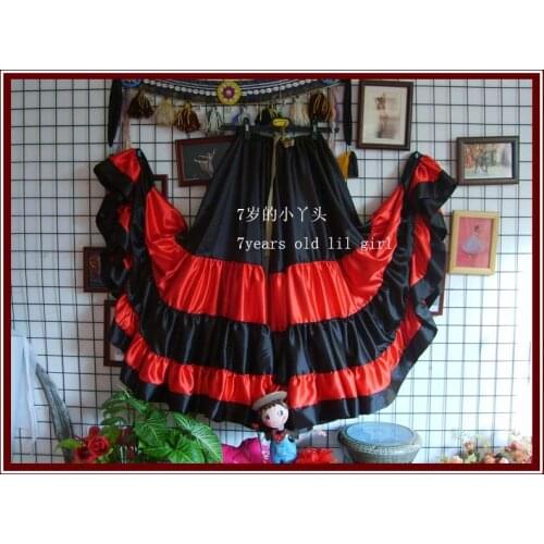 Satin silk Furlong Ming Go expansion skirt 9EX07