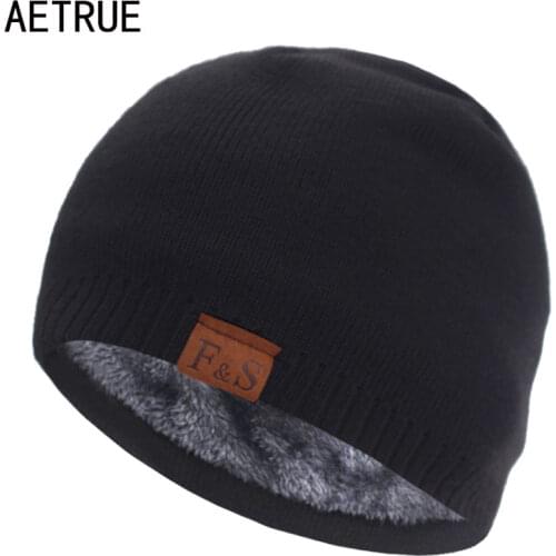 Brand Skullies Beanies Men Knitted Hat Winter Hats For Men Women Cap Winter Beanie Hat Gorro Thick Warm Bonnet Mens Winter Cap