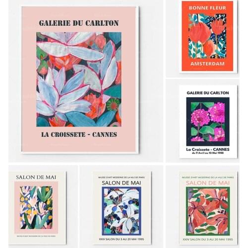 Impression d'affiche de fleur, affiche d'exposition, oeuvre d'art, affiche de marché aux fleurs