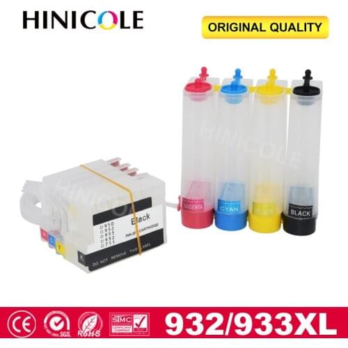 Hinicole Continuous Ink System For HP932 XL Officejet 6100 6600 6700 7110 7610 7612 Printer