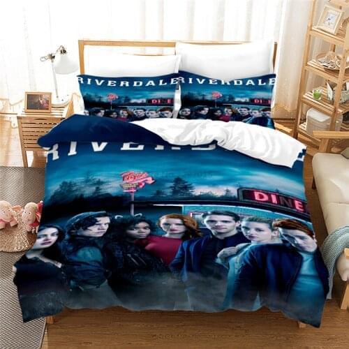 Home Textile Riverdale 3d Bedding Set Printed Duvet Cover Sets with Pillowcases Digital Printing Bedclothes Comforter Cover Sets