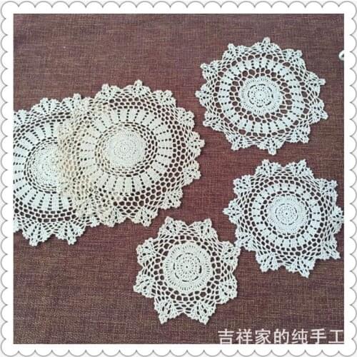 2016 best selling 12 pcs 30cm korean fashion natural cotton handmade fabric holder for hot pot on the table as kitchen accessor