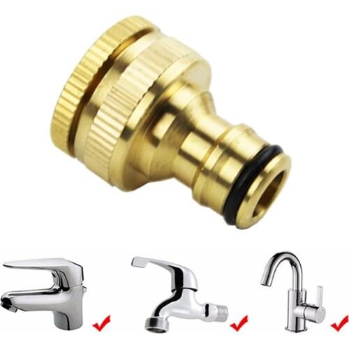 1/2 inch 3/4 inch Garden Watering Adapter Drip Irrigation Copper Hose Connector Hose Coupling Tap Water Pipe Adapter