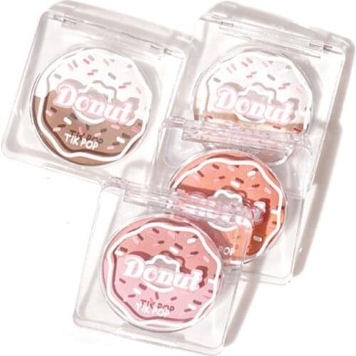 Cute Donuts Makeup Platte Multi-function Eye Shadow Blush Highlight Shadow Longlasting Waterproof Creative Cosmetics TSLM1