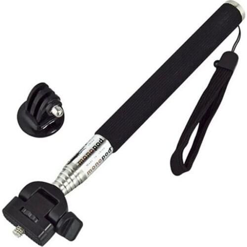 Mini Foldable Carbon Fiber Handmade Selfie stick Retractable Pole Monopod for GoPro Hero 6 5 4 3 Xiaomi yi SJCAM Eken soocoo on