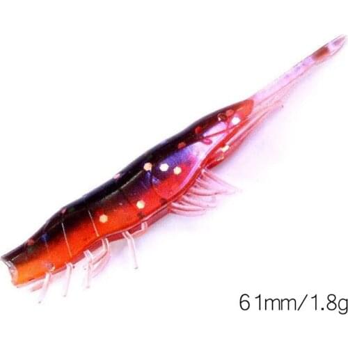 10pcs Soft Silicone Bait, Biting Shrimp, Carp, Bass, Pike Fishing Lure Gamba Gambas Gambita Lure,Sea Worm Swimbait