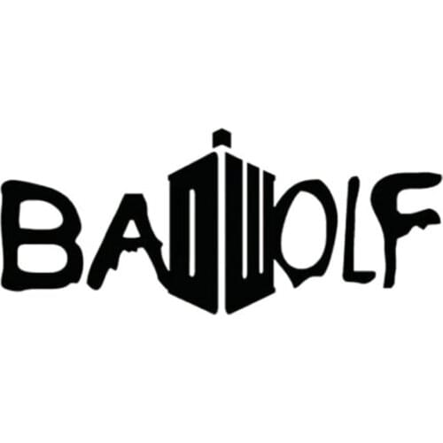 Bad Wolf Tardis Dr Who Car Sticker Windshield Bumper Motorcycle Decal High Quality KK Vinyl Cover Scratches Waterproof PVC