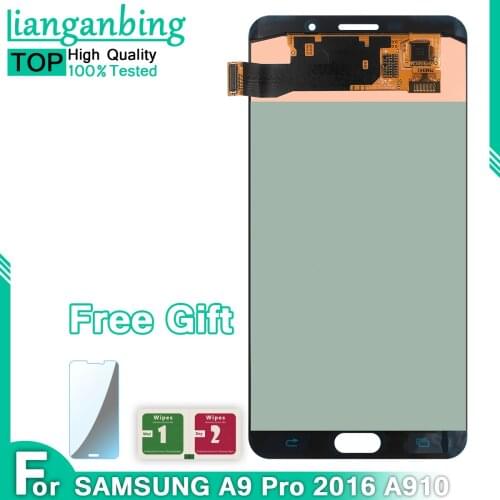Super AMOLED A9 LCD For SAMSUNG GALAXY A9 Pro LCD 2016 A910 A9100 A910F/DS Display Touch Screen Digitizer Replacement Parts
