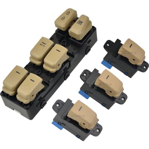 Black/Beige Master Power Window Lifter Switch Control Button For Hyundai Sonata 2011-2015 93570-3S000RY 935703S000RY 93570-3S000