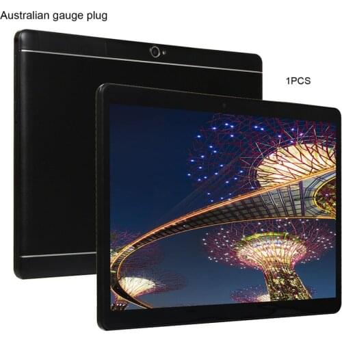 KT107 Round Hole Tablet 10.1 Inch HD Large Screen Android 8.10 Version Fashion Portable Tablet 8G+64G Black Tablet