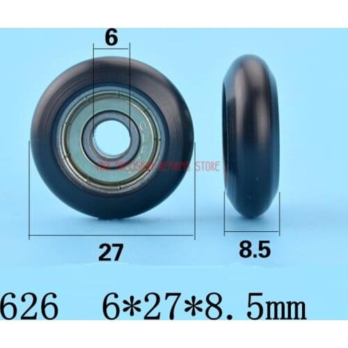 2021 Sale Rushed Plastic 626 Pom Bearing Pulley 3d Printer Engraving Machine European Standard Aluminum Guide Wheel 6*27*8.5mm
