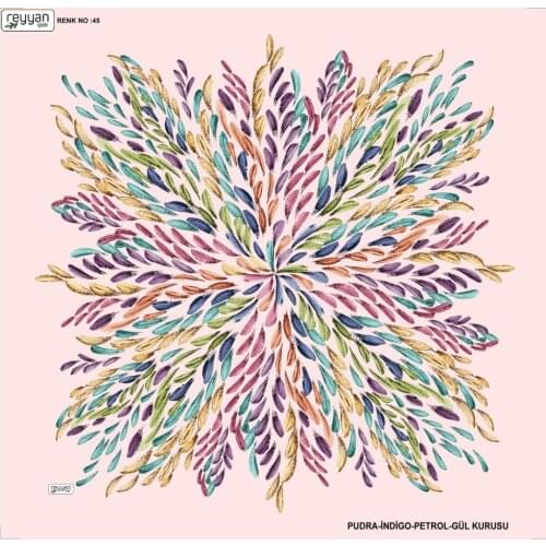 REYYAN SILK OYALIK WRITING (NEW QUALITY)-16308 - RENK-45