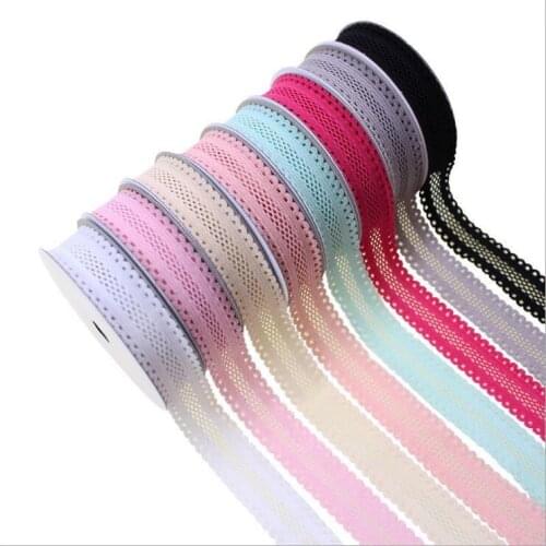 5 Yards 5/8"(16mm) Gridding Elastic Band Multirole Trim Ribbon Sewing Spandex Lace Trim Waist Band Garment Accessory