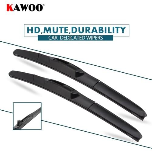 KAWOO 2pcs Car Wiper Blade 24"+21" For Mitsubishi Outlander (2007-2012) Auto Soft Rubber Windcreen Wipers Blades Car Accessories