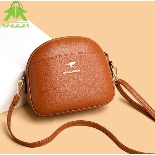 Fashion Womens Shoulder Bags High Quality Solid Color Messenger Bag Female 2021 New Pu Leather Designer Small Handbag for Women