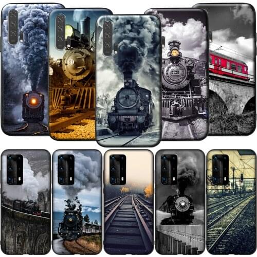 GX254 Vintage Train Railway Travel Silicone Case for Honor 6A 7A 3GB 7C 7X 8 8A 8X 8C 9 10 Lite View 20S 9A 10X Max Pro