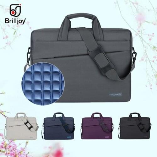 Brilljoy Waterproof briefcase Laptop Handbag for 13 14 15 17 Inch Computer Bussiness Travel Men and Women Notebook Messenger Bag