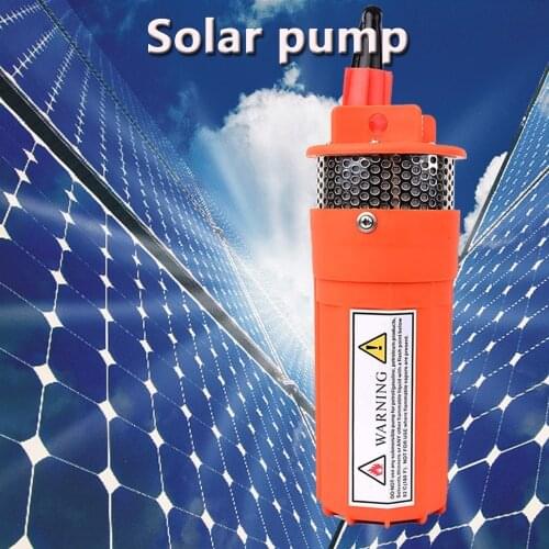 Solar Energy Water Pump Dc 12v/24v 360lph 70m Lift,small Submersible Outdoor Garden Deep Well Car Wash Bilge Cleaning 12 24 V