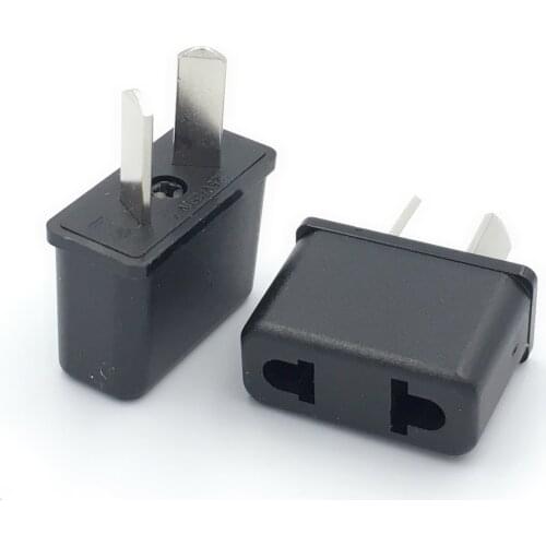 1pcs Universal EU/US to AU NZ Power Plug Travel Adapter Converter 2 Flat Pin for Australia New Zealand