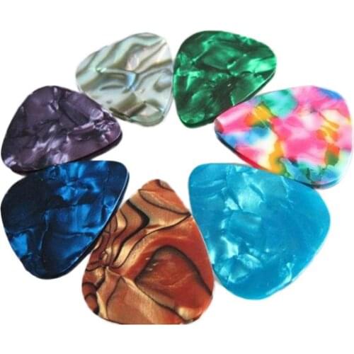 20 Pcs Guitar Picks Thin Acoustic Electric Guitar Picks Plectrum Guitar Accessories Thickness 0.46mm/0.71mm for Random Color