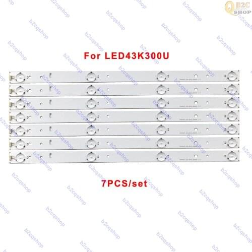 7pcs LED Lamp strip TV backlight bar SVH420AA7-4LED-REV02 for Hisense LED43K300U