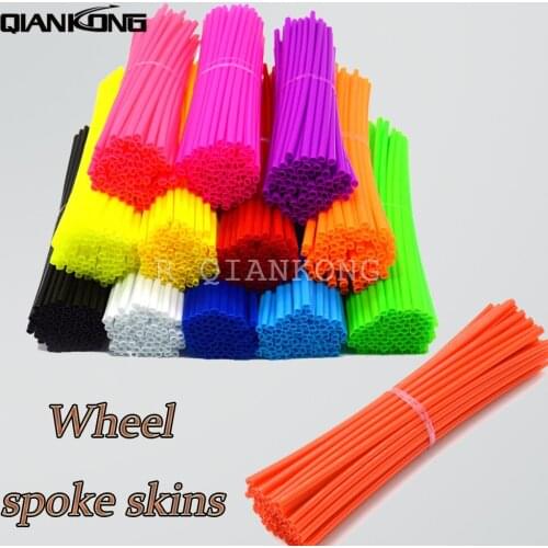 72 Universal Motorcycle Dirt Bike Enduro Off Road Wheel Rim Spoke Shrouds Skin Covers For EXC f DR DRZ RM RMX RMZ 85 125 250