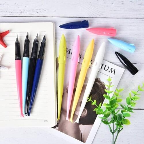 Aluminium Alloy 993 Mini Small Shark Smoke 0.5mm Fountain Pens Nib for School Random Office Supplies Random