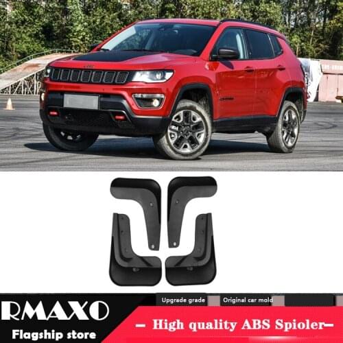 For JEEP COMPASS 2017-2018 Mudflaps Splash Guards Front With the color and rear Mud Flap Mudguards Fender Modified special
